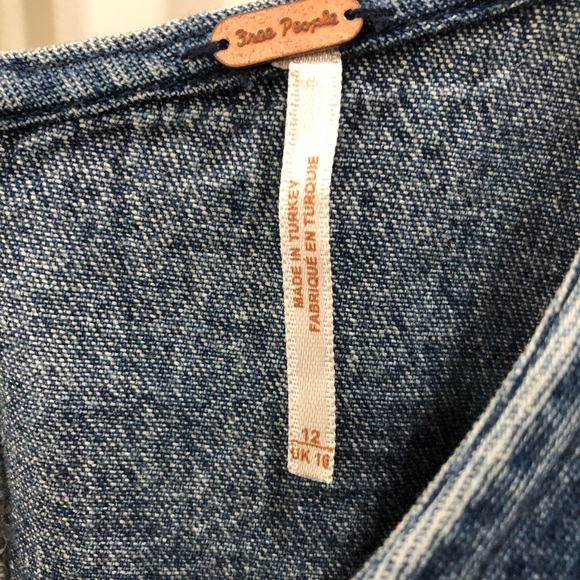 NWT Free People Self Control Denim Mini Dress 12 - Picture 16 of 16